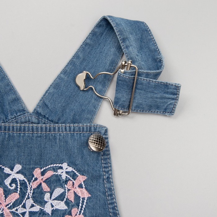 Комплект для девочки, рост 68 см, цвет голубой с белым КП173 _М