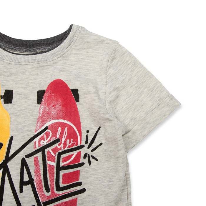 Костюм для мальчика, рост 116 см, цвет серый меланж КС543