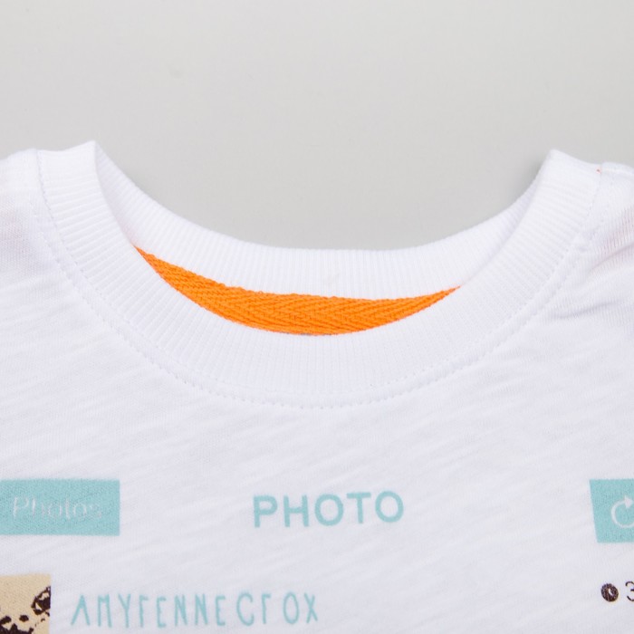 Костюм для мальчика, рост 134 см, цвет белый с серым КС545