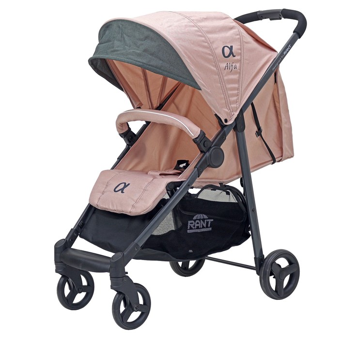 Коляска прогулочная ALFA, alu. цвет бежевый (пудровый)