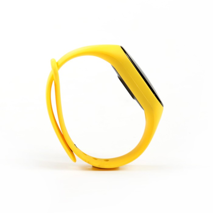 Фитнес-браслет Qumann QSB 08+, пульсометр, датчик артериального давления, желтый