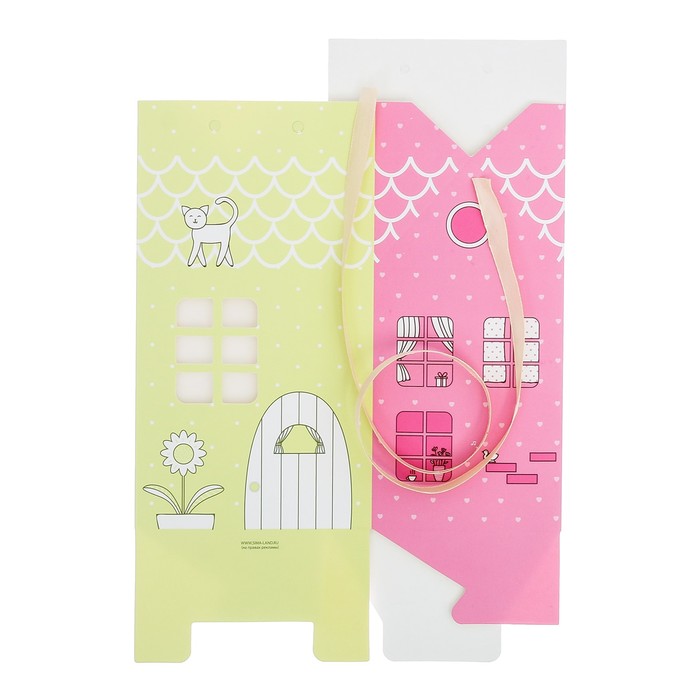 Упаковка для кондитерских изделий «Домик», 8 х 10 х 16 см