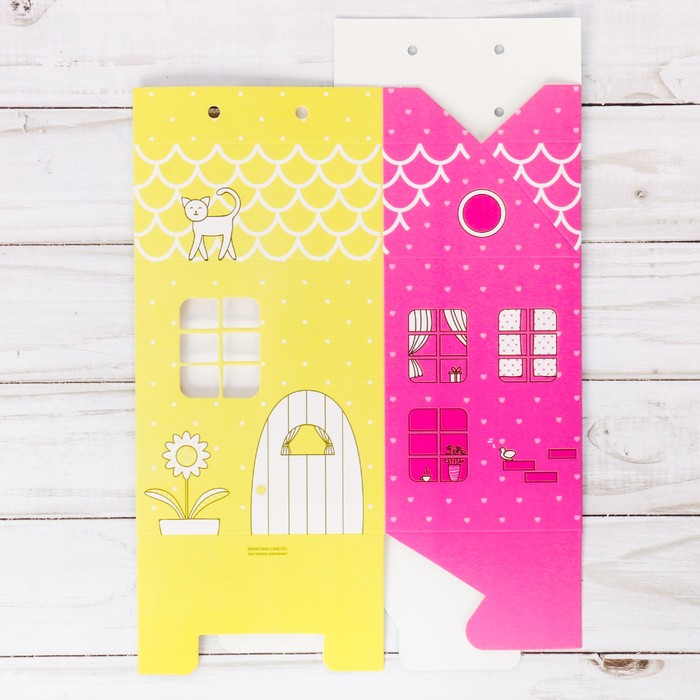 Упаковка для кондитерских изделий «Домик», 8 х 10 х 16 см