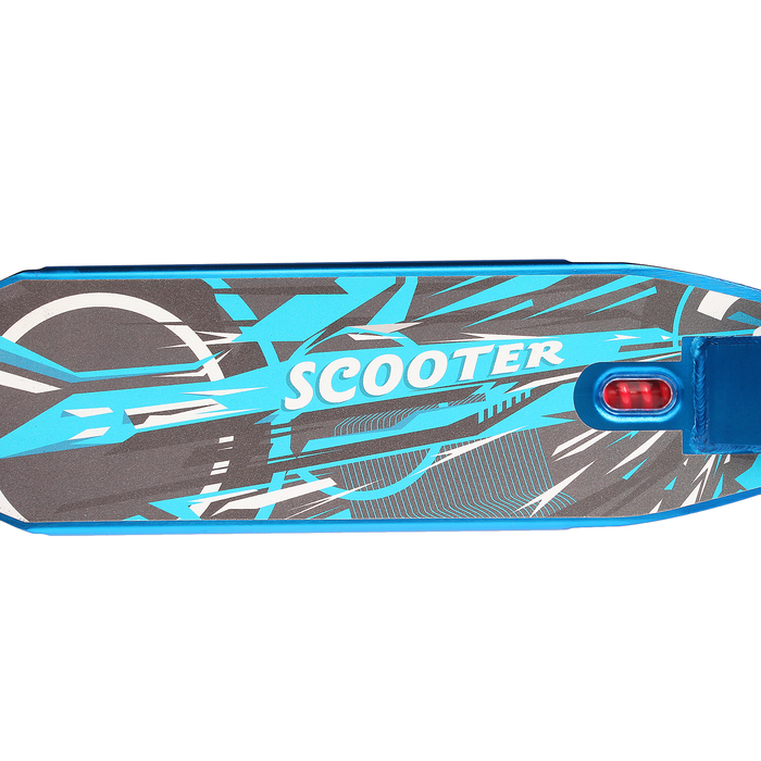 Самокат стальной XZ-3016, колеса PU d=120 мм, ABEC 7, амортизатор, цвет синий