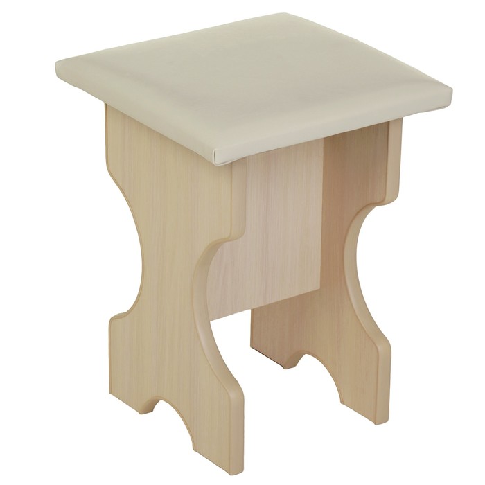 Табурет Кухонный Дуб млечный/кож.зам бежевый