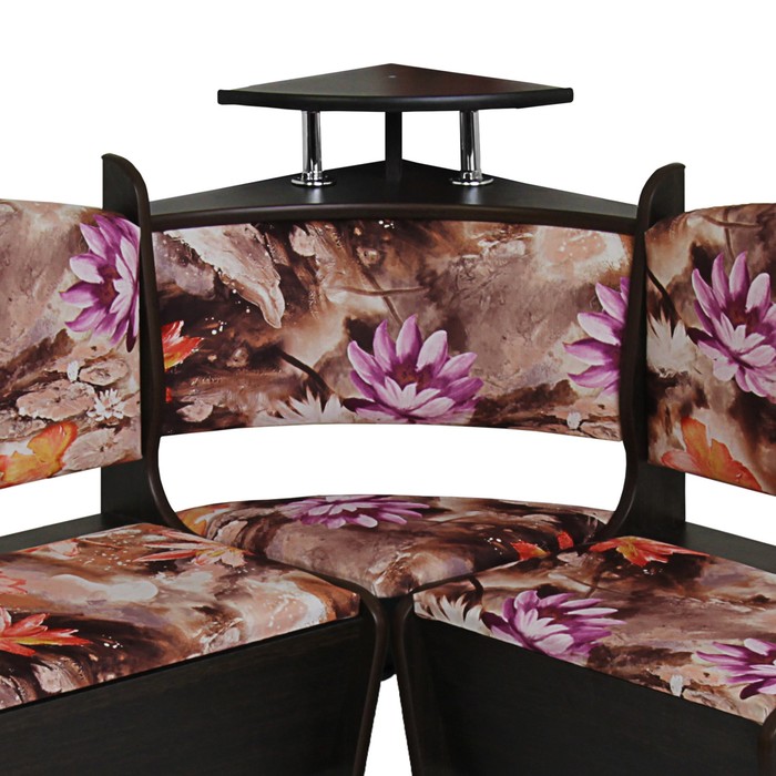 Кухонный уголок Уют стандарт 1500х1000х880 Венге/микровелюр