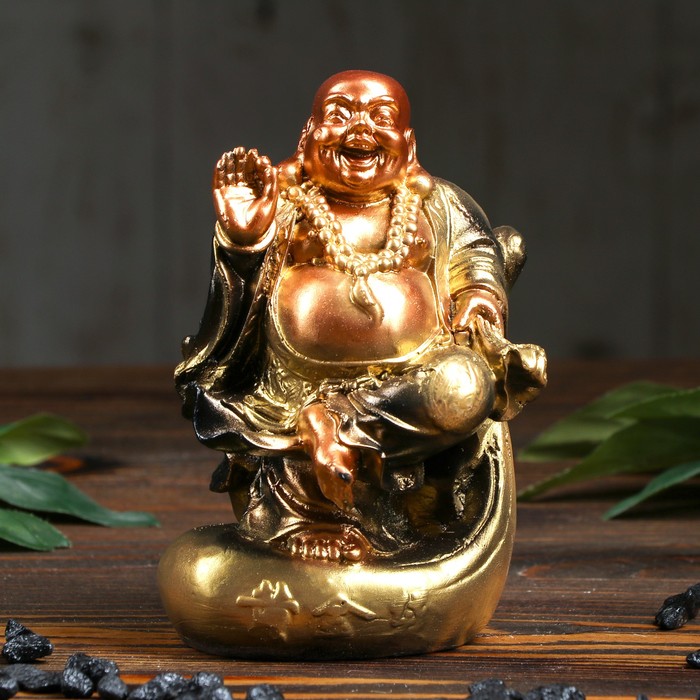 Фигурка-статуэтка "Хотей на мешке" маленький