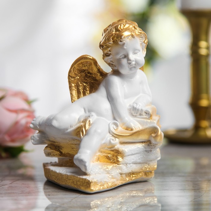 Сувенир-статуэтка средняя  "Ангел с книгой"