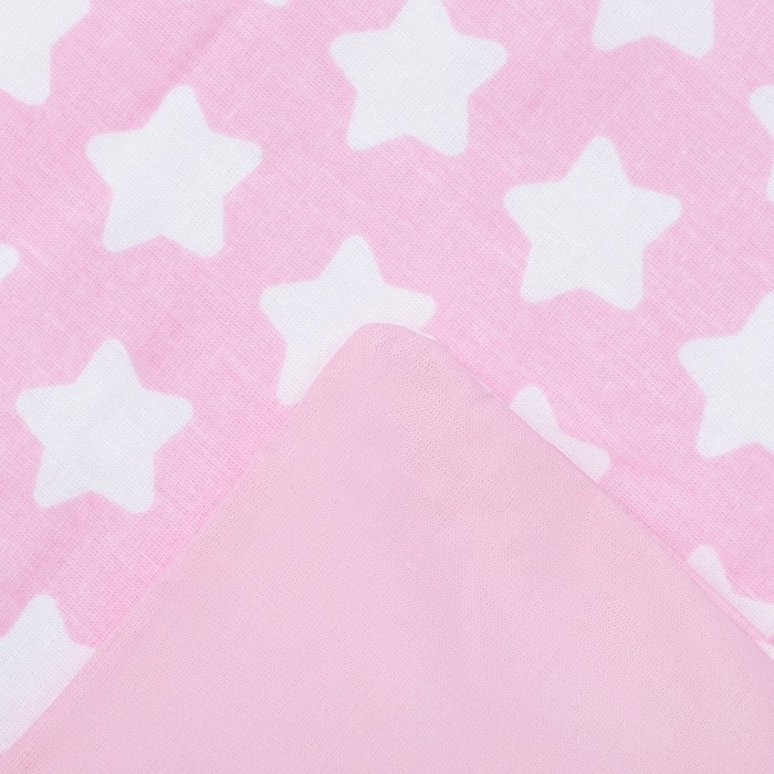 Комплект "12 месяцев" (6 предметов) (борт из 12 подушек), розовый, поплин, хл100% 110 гм