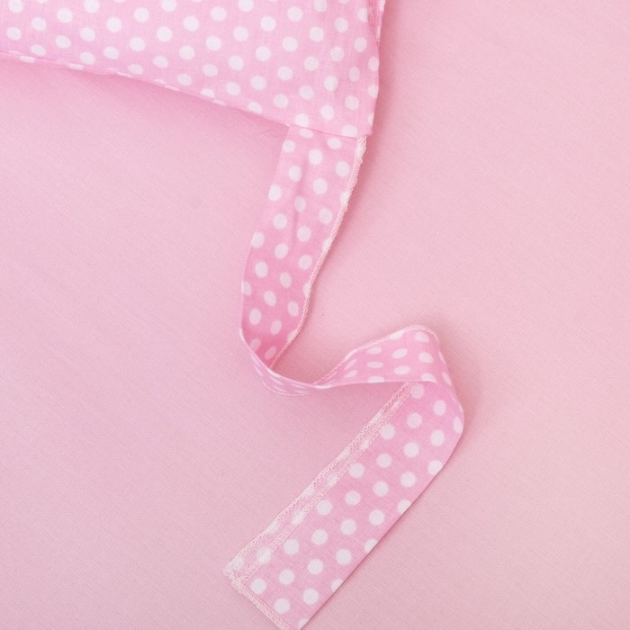 Комплект "12 месяцев" (6 предметов) (борт из 12 подушек), розовый, поплин, хл100% 110 гм