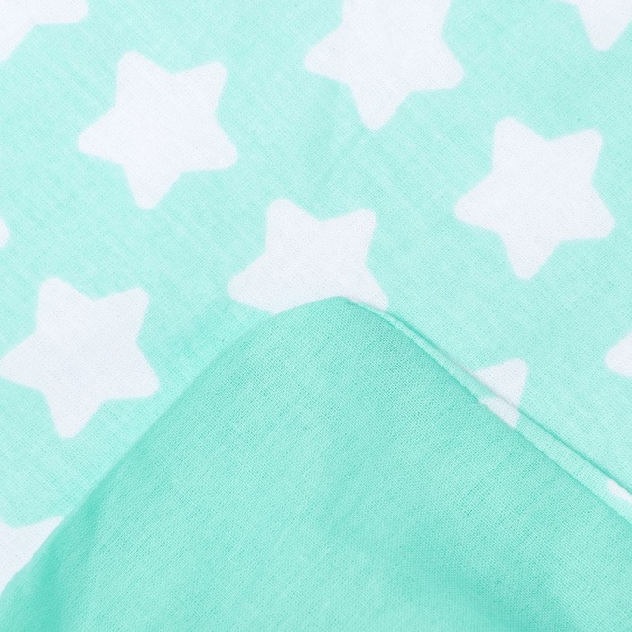 Комплект "12 месяцев" (6 предметов) (борт из 12 подушек), бирюзовый, поплин, хл100% 110 гм