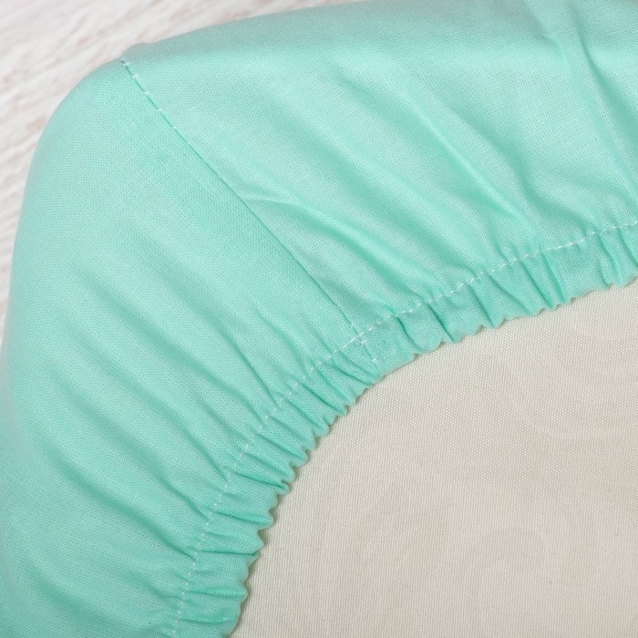 Комплект "12 месяцев" (6 предметов) (борт из 12 подушек), бирюзовый, поплин, хл100% 110 гм