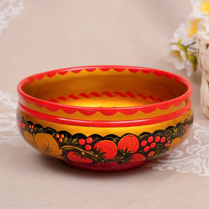 Чашка «Земляничка», 15х6 см, 500 мл, хохлома