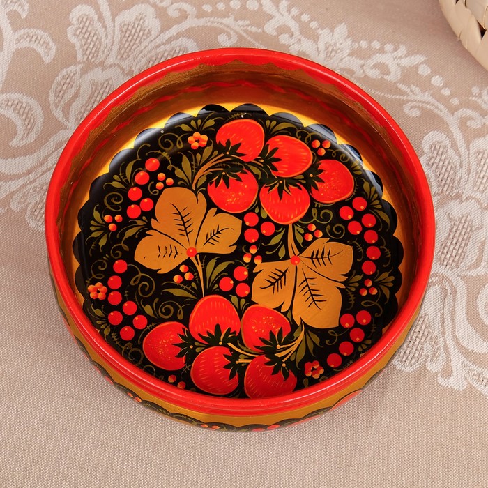 Чашка «Земляничка», 15х6 см, 500 мл, хохлома