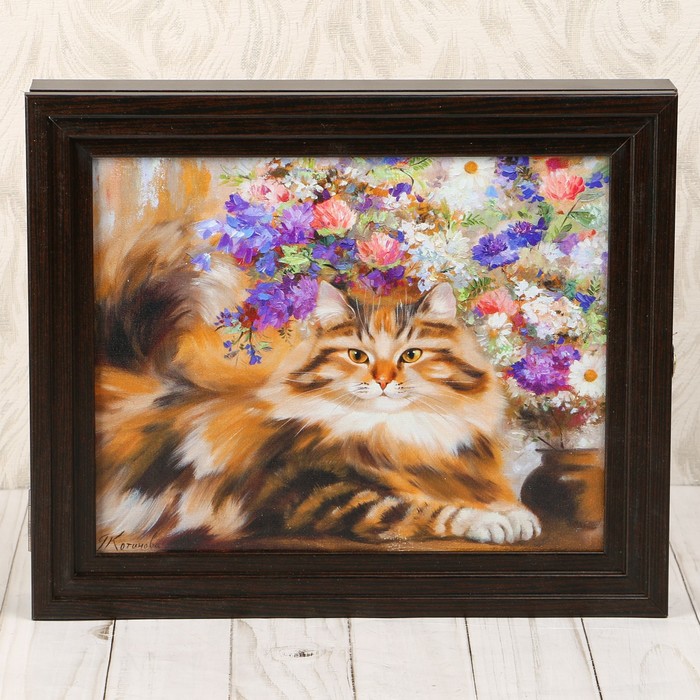 Ключница  "Летний день на даче" 30х25х5 см