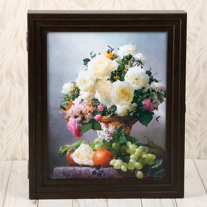 Ключница "Букет" Пирамида Венге 30х25х5 см