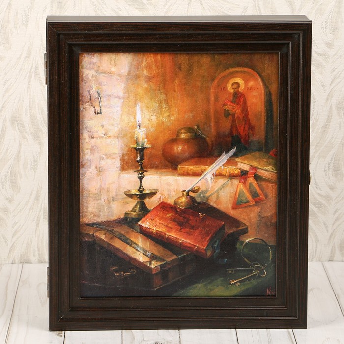 Ключница  "В кельи" Пирамида Венге 30х25х5 см