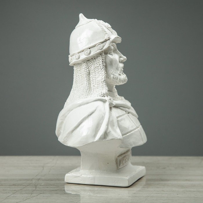 Статуэтка "Бюст Александра Невского" белый