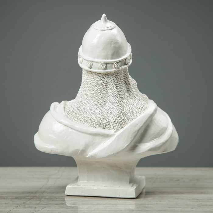 Статуэтка "Бюст Александра Невского" белый