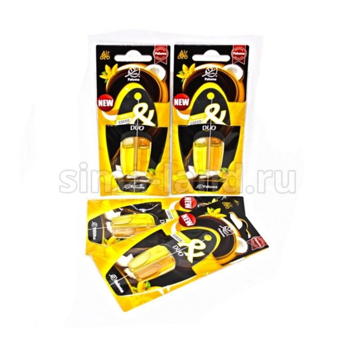 Ароматизатор PALOMA, гелевый PARFUME DUO "Vanilla &amp; Cocco"