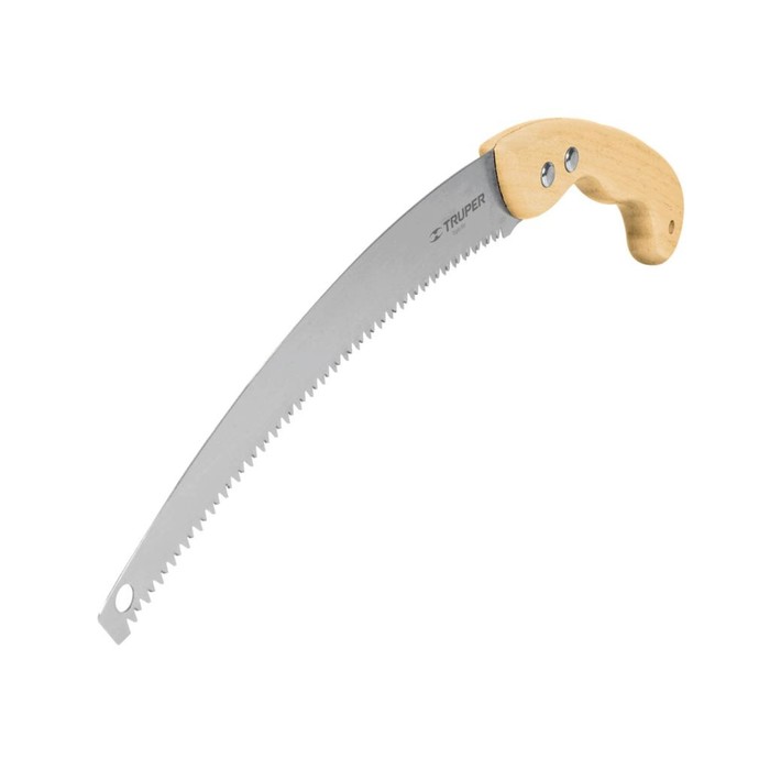 Пила TRUPER STP-12, 300 мм, с деревянной рукояткой, шаг 6 TPI, сталь SK5, трехгранный зуб