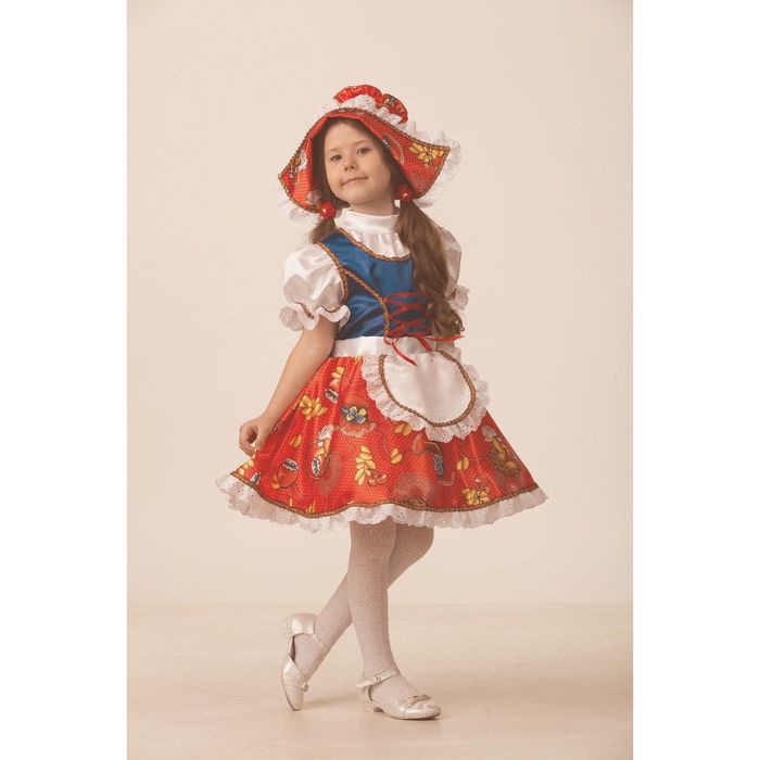 Карнавальный костюм "Красная шапочка сказочная", сатин, размер 36, рост 140 см