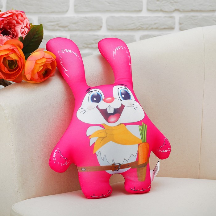 Мягкая игрушка-антистресс "Зайка Атаман" 01