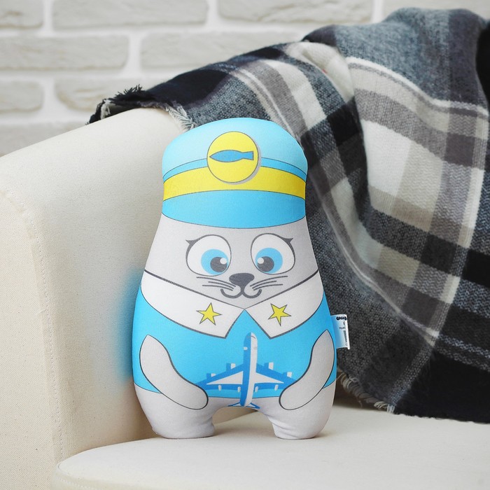 Мягкая игрушка-антистресс "Котик Полковник" 03