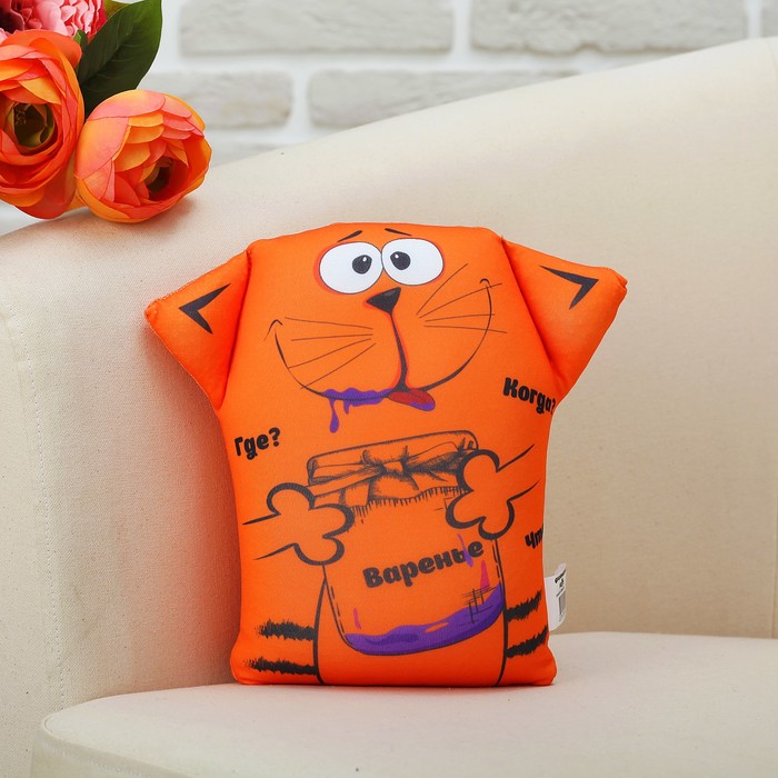 Мягкая игрушка-антистресс "Кот Обормот" 06