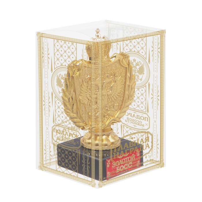 Фигура с символикой РФ "Золотой босс"