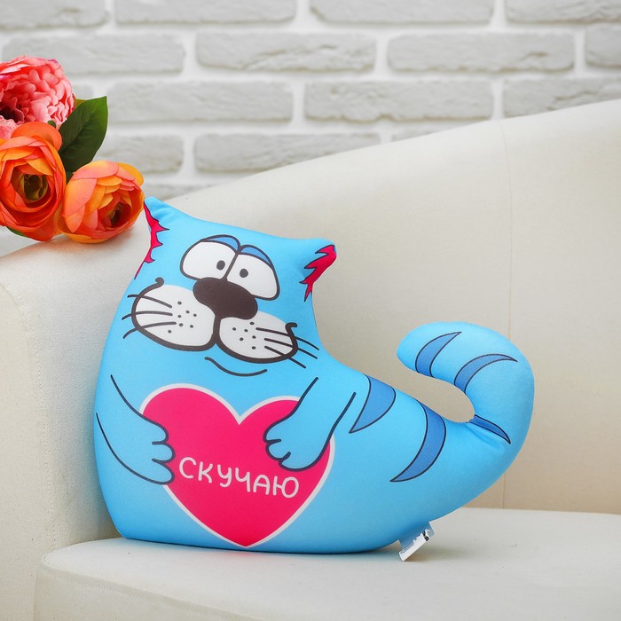 Мягкая игрушка-антистресс "Кот Лежебока" 02