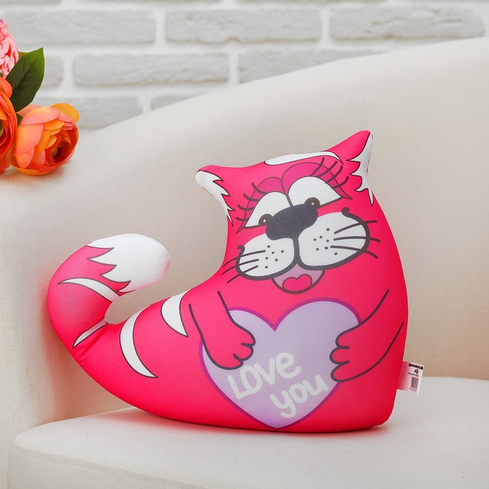 Мягкая игрушка-антистресс "Кот Лежебока" 01