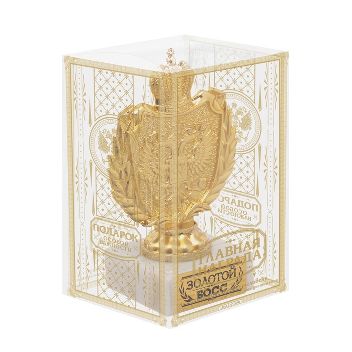Фигура с символикой РФ "Золотой босс"