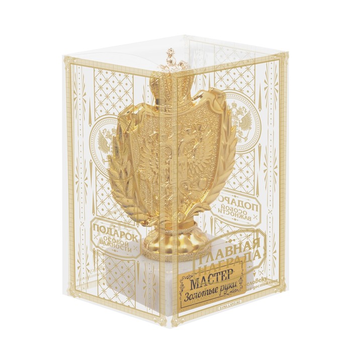 Фигура с символикой РФ "Мастер золотые руки"