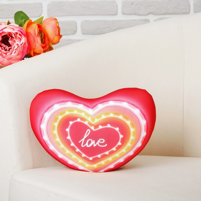 Мягкая подушка-игрушка антистресс "Валентинка" 06