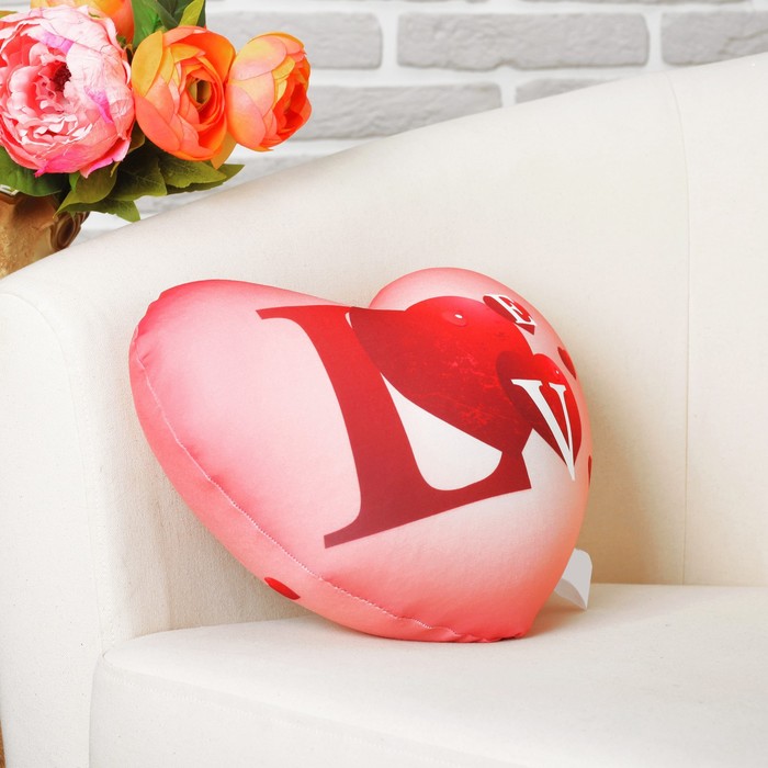 Мягкая подушка-игрушка антистресс "Люблю" 14