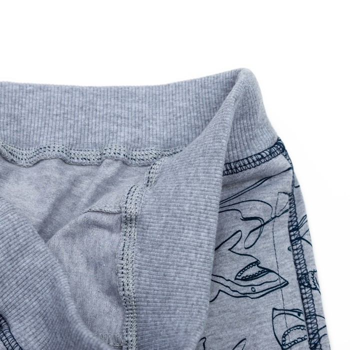 Шорты для мальчика, рост 134 (68) см, цвет серый меланж