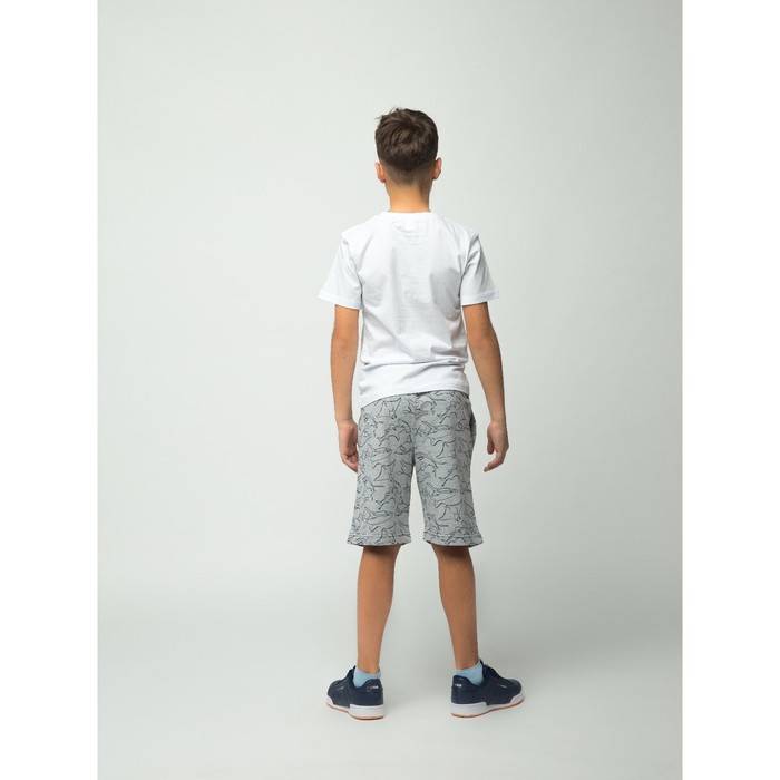 Шорты для мальчика, рост 128 (64) см, цвет серый меланж