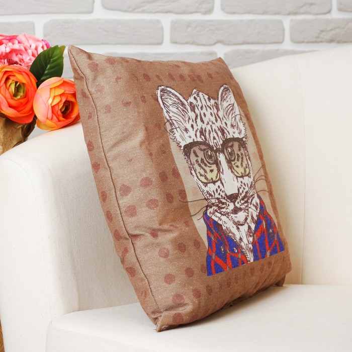 Подушка-игрушка "Стильный леопард"