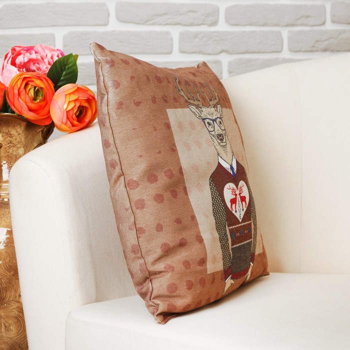 Подушка-игрушка "Влюбленный олень"