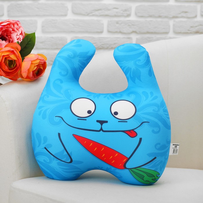 Мягкая игрушка-антистесс "Зайка с морковкой"