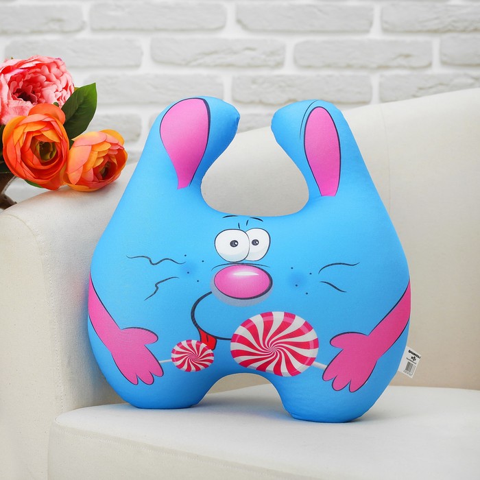 Мягкая игрушка-антистресс "Зайка Весельчак" 03