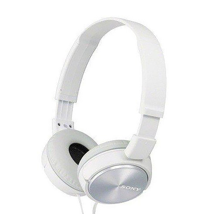 Наушники Sony MDR-ZX310, накладные, оголовье, белые