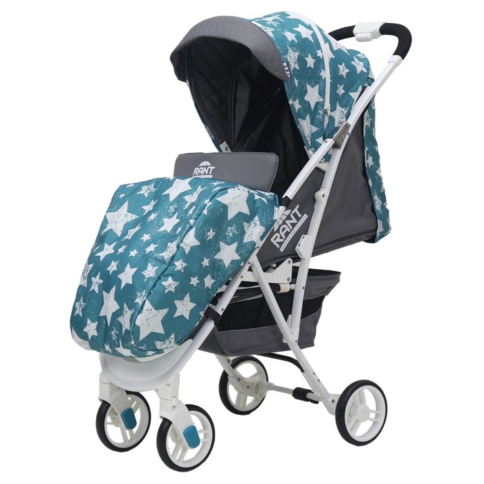 Коляска прогулочная LARGO "Звёзды", цвет аквамарин