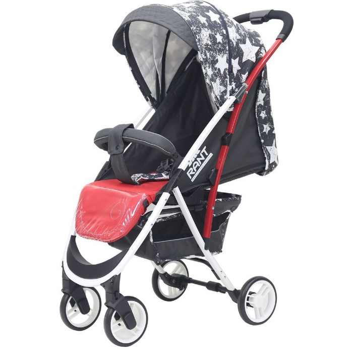 Коляска прогулочная LARGO "Звёзды", цвет графитовый