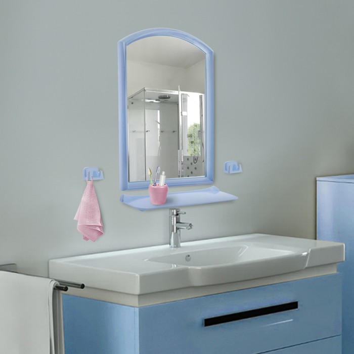 Набор для ванной комнаты Lumi line, цвет светло-голубой