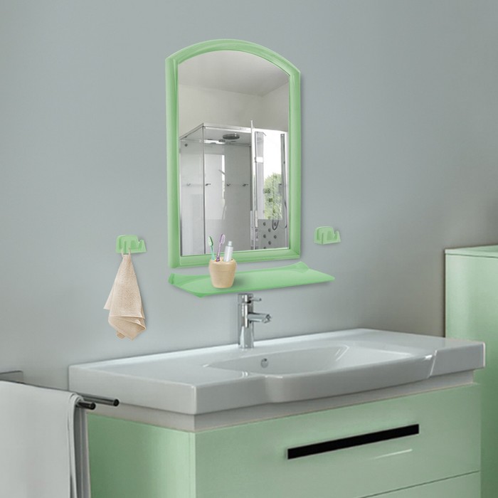 Набор для ванной комнаты Lumi line, цвет зелёный