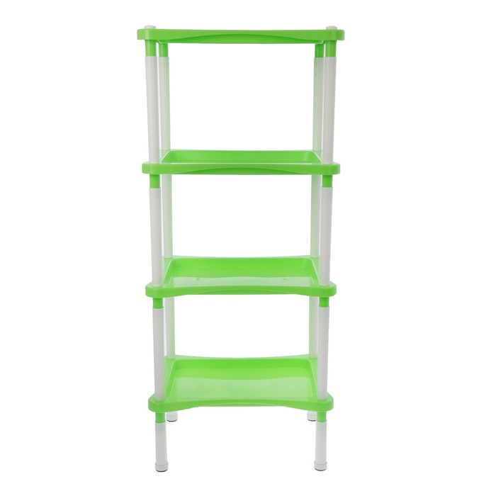 Этажерка "Grotto Comfort" 4-х секционная, цвет салатный