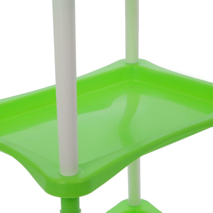 Этажерка "Grotto Comfort" 4-х секционная, цвет салатный