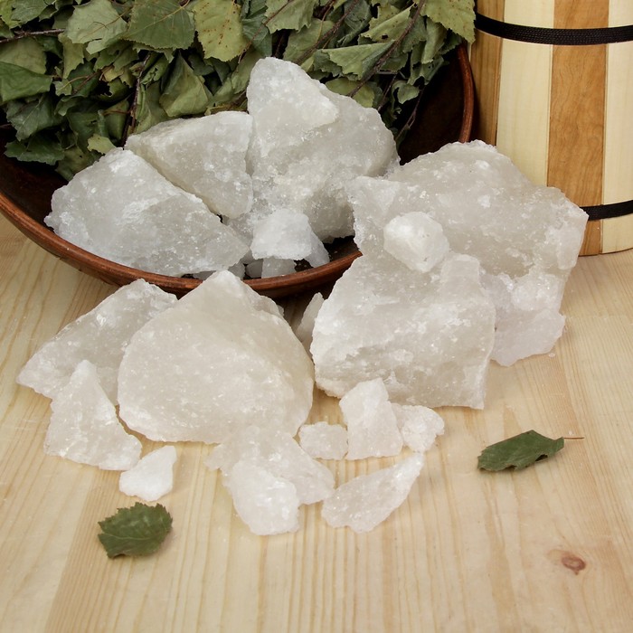 Персидская белоснежная соль "Добропаровъ", колотая, 50-120мм, 5кг